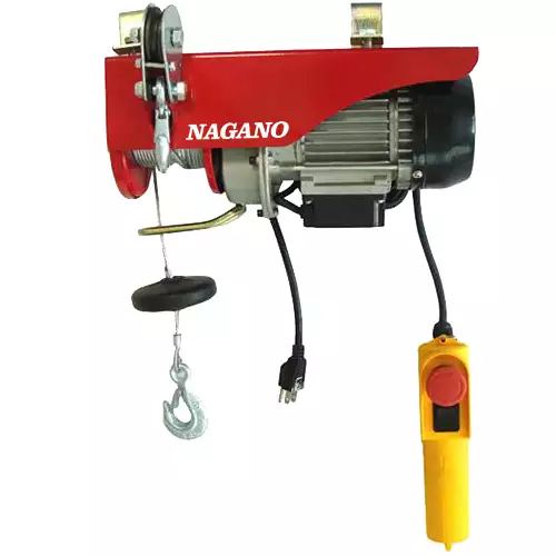 Talha Guincho Elétrica 1050 Watts, 110V, Capacidade 300 a 600 kg, Elevação de 6/12 m – TE361