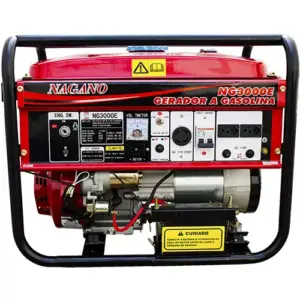 Gerador de Energia a Gasolina 3 kva Monofásico partida elétrica 110/220v – NG3000E