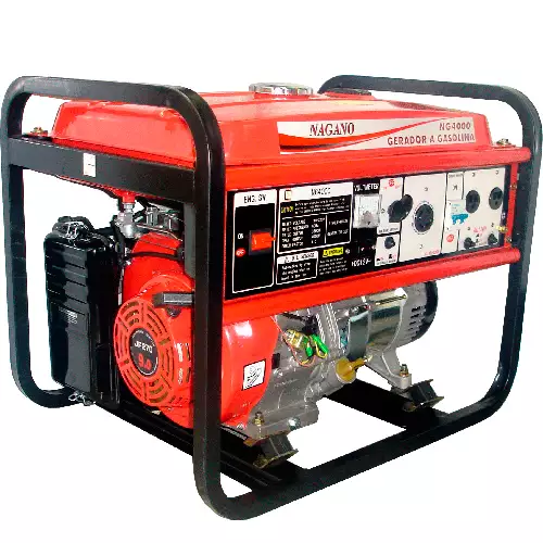 Gerador de Energia a Gasolina, 4 tempos, Monofásico, 4 KVA, Partida manual – BIVOLT 110/220v – NG4000 110/220v