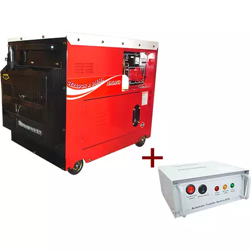 Gerador de Energia a Diesel Trifásico Silenciado cabinado 6.0 kva partida elétrica – ND7000ES3QTA