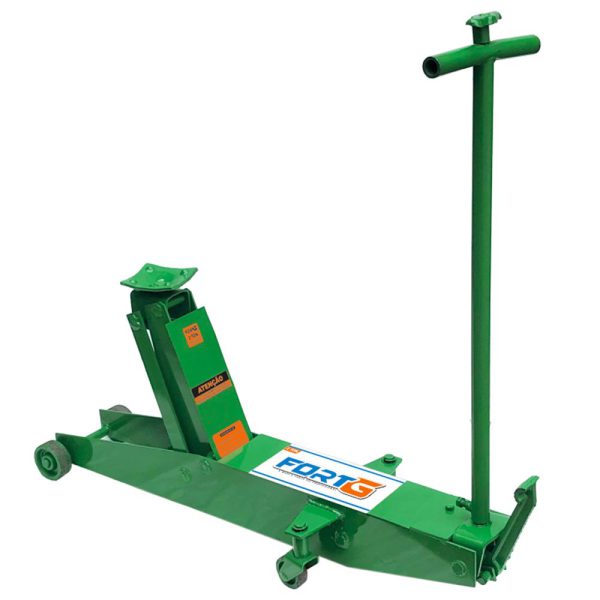 Macaco Jacaré 2 Toneladas Longo com Roda de Ferro FORTG-MJ2M-F