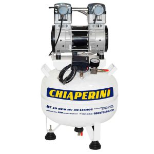 Motocompressor Odontológico 2HP 10 Pés 40L Isento de Óleo CHIAPERINI-10BPO-RCV