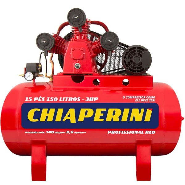 Compressor de Ar Média Pressão RCH150L 15 Pés 150L 3HP 110/220V CHIAPERINI-21265