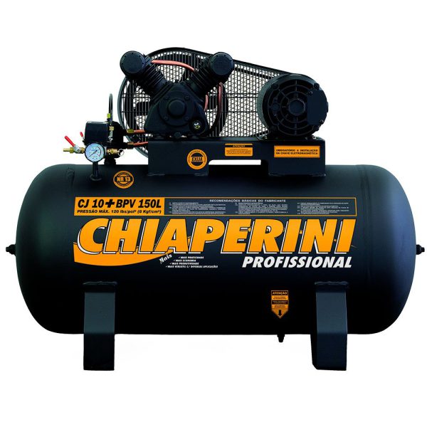Compressor de Ar 10 Pés 150L 2CV 220V – Trifásico CHIAPERINI-CJ10BPV150L
