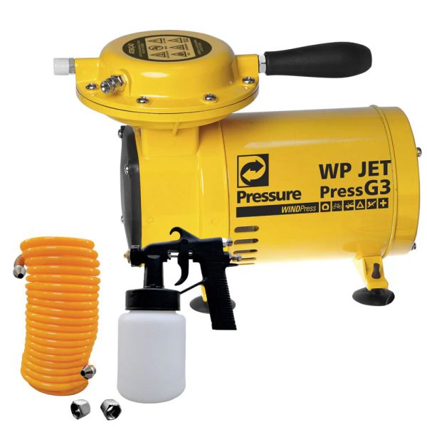 Motocompressor de Ar Direto com Kit para Pintura 3 Pés 1/4HP 110/220V PRESSURE-WPJETE-U