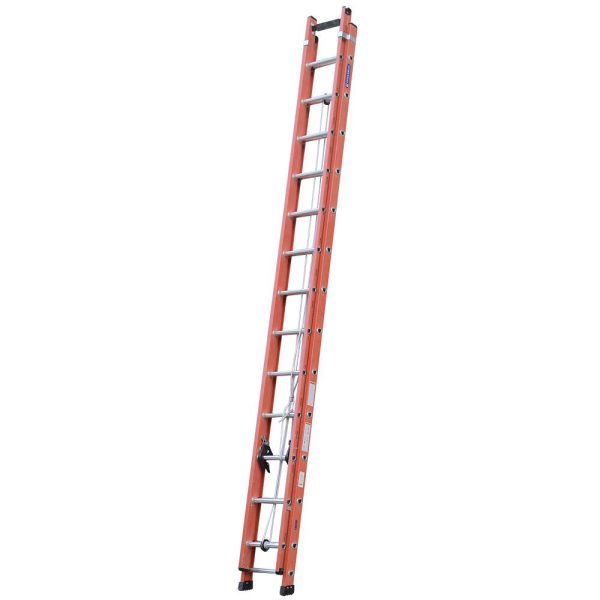 Escada Extensível Vazada Laranja com 23 Degraus Úteis 4.25×7.20m COGUMELO-EFV-23