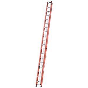 Escada Extensível Vazada Laranja com 32 Degraus Úteis 5.75×9.9m COGUMELO-EFV-32
