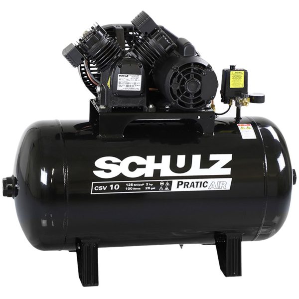 Compressor de Ar Pratic Air 2HP 10 Pés 93L 220V SCHULZ-CSV10/100