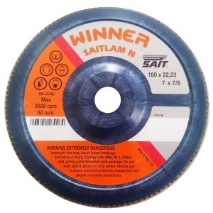 Disco Flap Zircônio 7 Pol. Grão 60 KNZ SAIT-KNZ49807