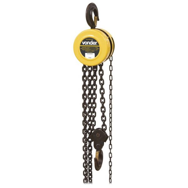 Talha Manual 1 Toneladas com Corrente 3 Metros VONDER-6143010030