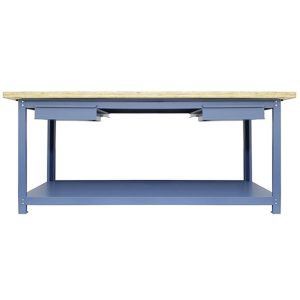 Bancada Multiuso 2000 x 800 x 40 mm com 1 Prateleira e 2 Gaveta NOCRAM-NB-12