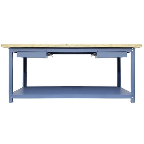 Bancada Multiuso 2000 x 800 x 40 mm com 1 Prateleira e 2 Gaveta NOCRAM-NB-12