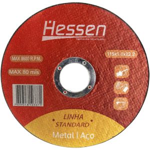 Disco de Corte Standard 115 x 1 x 22,2mm HESSEN-34255