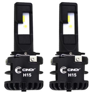 Par de Lâmpadas Automotiva Super LED Plus H15 32W 6.500K CINOY-YN-LSH15P