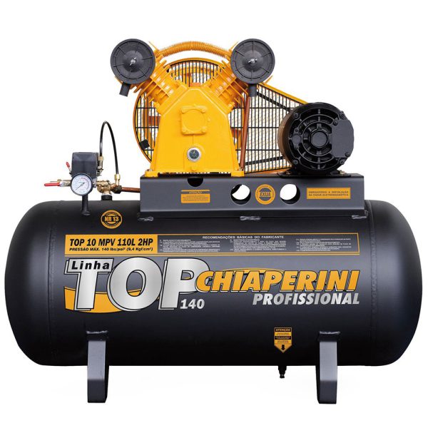 Compressor de Ar RCV IP2 com Cilindro em V 110L 2HP 220/380V – Trifásico CHIAPERINI-TOP10TRI