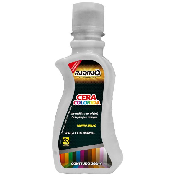 Cera Colorida Automotiva Branca 200ml RADNAQ-RQ1162-01