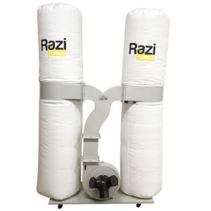 Coletor de Pó 380L com 2 Reservatórios 5CV 220V – Trifásico RAZI-RZ-CPT5T2
