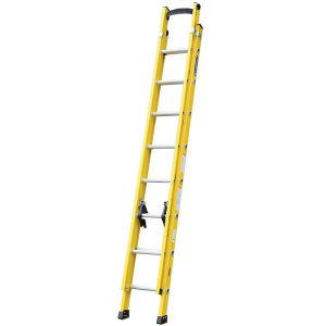 Escada Extensível Vazada Industrial 4.20M em Fibra de Vidro 13 Degraus COGUMELO-EFV-420