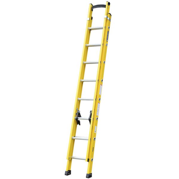 Escada Extensível Vazada Industrial 4.20M em Fibra de Vidro 13 Degraus COGUMELO-EFV-420