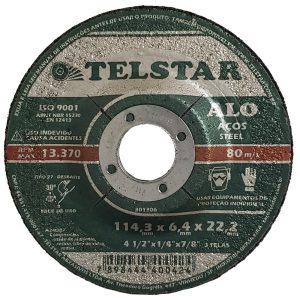 Disco de Desbaste ALO27 4.1/2 x 1/4 x 7/8Pol. TELSTAR-301306