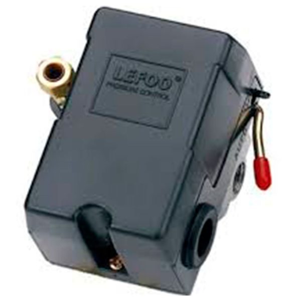Pressostato para Compressor de Ar 100 a 140 PSI 4 Vias LEFOO-LF10-4H11121/100-140