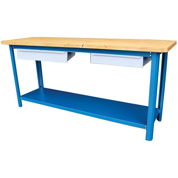 Bancada Desmontável Aberta com 2 Gavetas e Tampo Compensado Naval 2000 x 920mm FERCAR-202-CDD