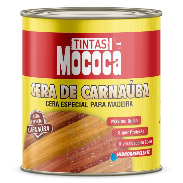 Cera de Carnaúba para Madeira Incolor 900ml. MOCOCA-25113