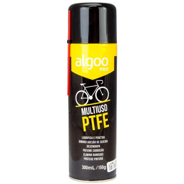 Óleo Lubrificante Spray Multiuso PTFE para Bicicleta 300ml/ 150g ALGOO-80380