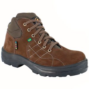Botina de Segurança Café Nobuk N° 45 PS144AP ECO SAFAFETY-144API-PS558/45