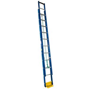 Escada Extensível Premium 19 Degraus Tipo D em Alumínio e Fibra Vazada 3,50 x 5,90 Metros WBERTOLO-EAFP19