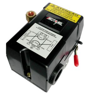 Pressostato Automático 4 Vias 80-120 PSI com Alavanca MOTOMIL-000363409