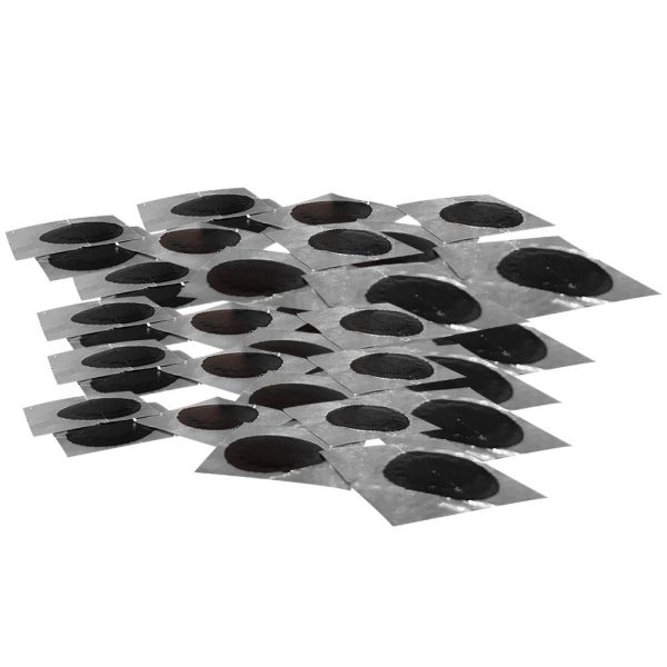 Remendo Preto V-0 Redondo 30mm para Câmaras de Ar 100 Unidades VULCAFLEX-1300