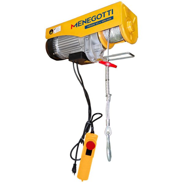 Guincho de Coluna Cabo de Aço 300/600Kg 1500W 220V MENEGOTTI-PRIME-V2-300