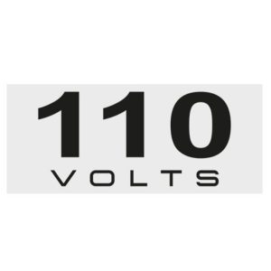 Placas de Sinalização 110 Volts 4 x 1,5 cm 10 Unidades BEMFIXA-6640
