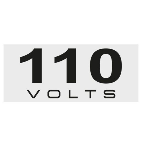 Placas de Sinalização 110 Volts 4 x 1,5 cm 10 Unidades BEMFIXA-6640