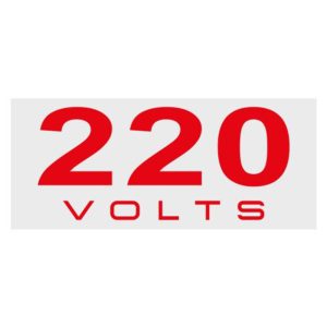 Placas de Sinalização 220 Volts 4 x 1,5 cm 16 Unidades BEMFIXA-6648