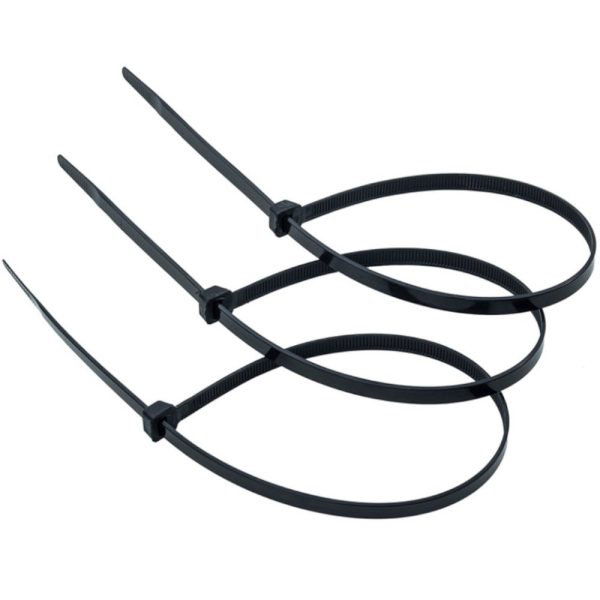 Abraçadeira de Nylon Preta 2,5 x 100 mm com 100 Unidades THOMPSON-611