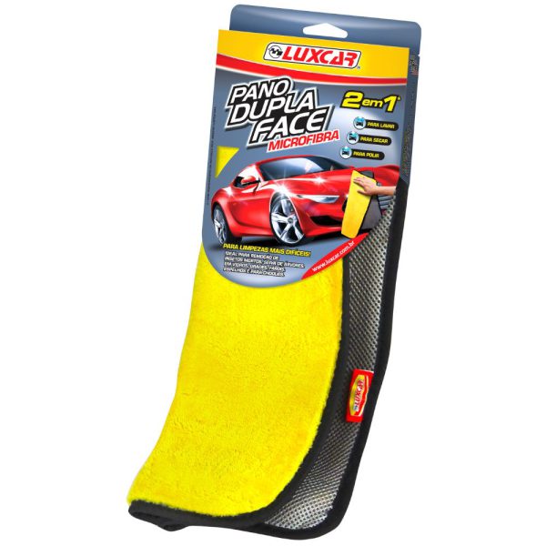 Pano Dupla Face 2 em 1 Microfibra LUXCAR-2460