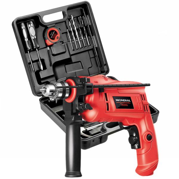 Furadeira de Impacto NFFI-07M 3/8 Pol. 650W 110V com Maleta e Acessórios MONDIAL-67190-05