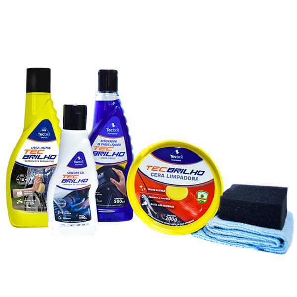 Kit de Limpeza Car Master com 6 Peças TECBRIL-5920225