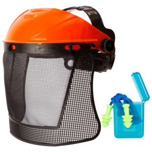 Kit Roçador com Suspensão com Catraca para Protetor Facial Malha Plástica e Protetor Auditivo 17db LIBUS-902813