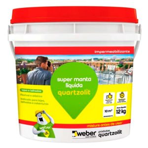 Impermeabilizante Branco Super Manta Líquida 12kg QUARTZOLIT-311715434053