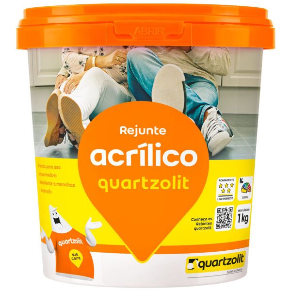 Rejunte Acrílico Cinza Outono 1kg QUARTZOLIT-0286000190006CX