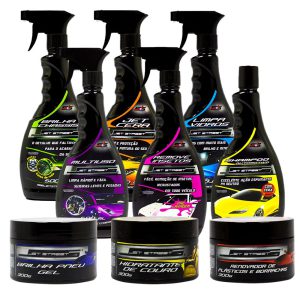 Kit de Limpeza Completo com 9 Unidades JET STREET-KIT