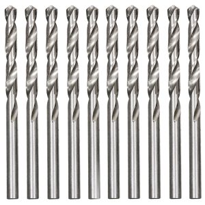 Broca de Aço Rápido Polido HSS para Metal 6mm com 10 Unidades MTX-715609