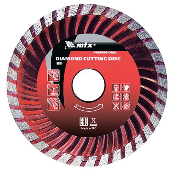 Disco de Corte Diamantado Turbo 230×22,2mm Corte Seco MTX-731839