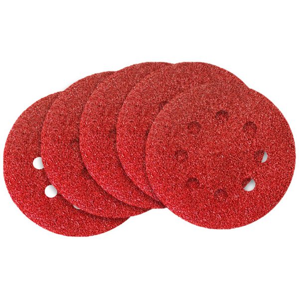 Disco de Lixa 125mm Grão 60 Velcro Perfurado com 5 unidades MTX-738039