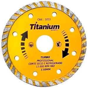 Disco Diamantado Turbo 110mm x 22mm TITANIUM-5055