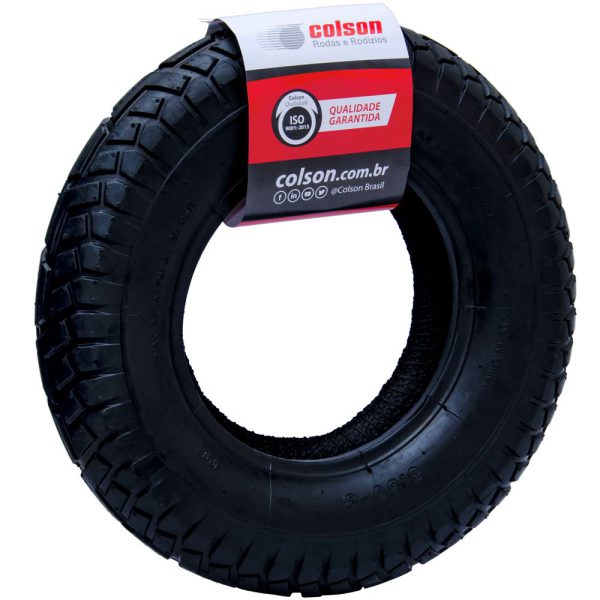 Pneu 15 Pol. 4 Lonas 350 x 8 para Carrinho de Mão COLSON-P350-8