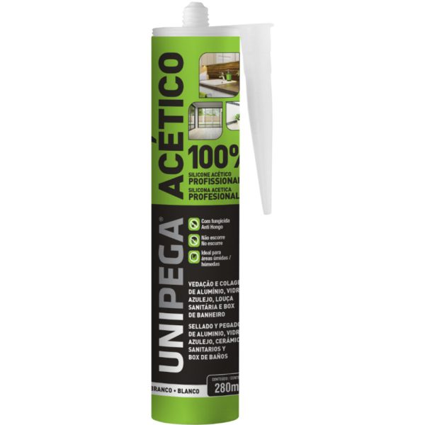 Silicone Acético Branco 280ml UNIPEGA-05090079